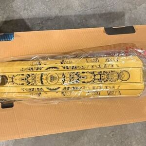 District HT Signature Series Cam Ward Edition Pro Scooter Deck GOLD Tattoo Style